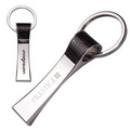 Leatherette Metal Key Chain